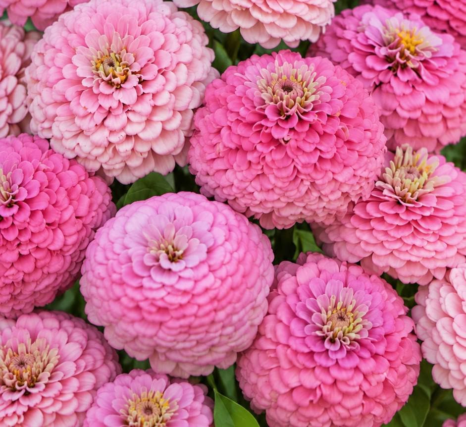 Zinnia Oklahoma Pink, Zinnia elegans, annuelle, 20 graines