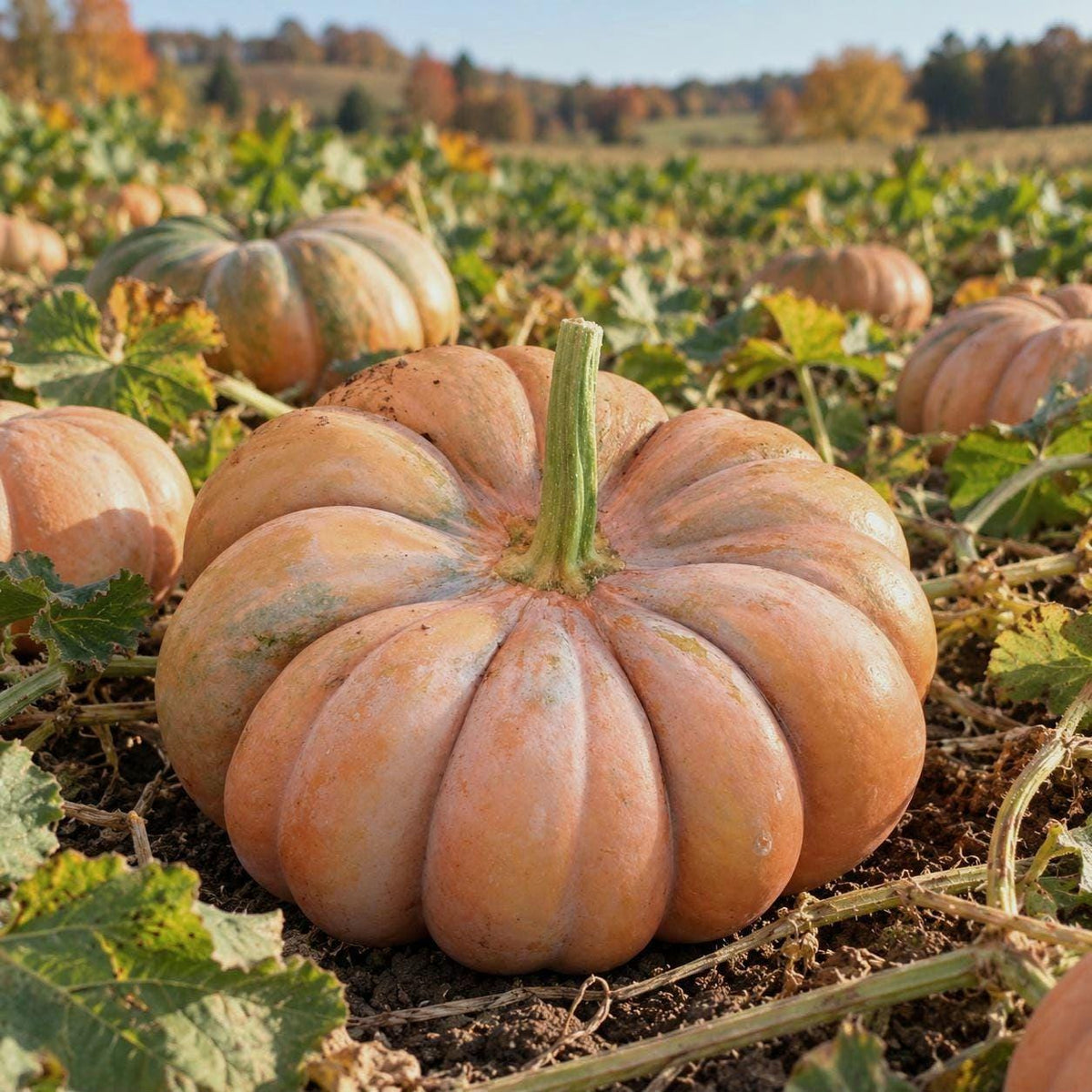 Citrouille Musquée de provence heirloom Cinderella, Fairytale pumpkin, citrouille compte de fée, graines anciennes.